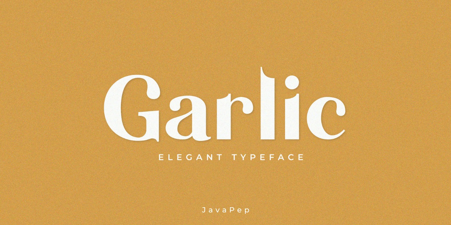 Garlic Font preview